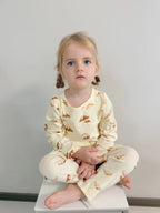 1-6T Toddler Kid Baby Boy Girl Clothes Set Cotton Infant Homewear Casual Top Pant Suit Childrens 2pcs Pajamas Set Outfit