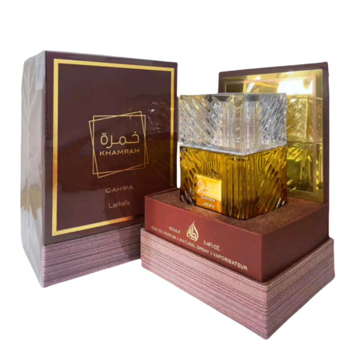 100ml  Arab Perfumes Khamrah Long-lasting Sandalwood and Pine Scent Cologne Men's Luxury Perfume Gift