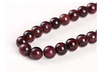 1A Natural Stone Dark Red Garnet Bead Round Loose Spacer 4 6 8 10mm Pick Size For Jewelry Making Diy Necklace Bracelet Accessory