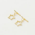 2-6Sets 14K/18K Gold Plated Brass OT Clasp Toggle Clasps Connector for DIY Bracelet Necklace Jewelry Making Findings Accessories
