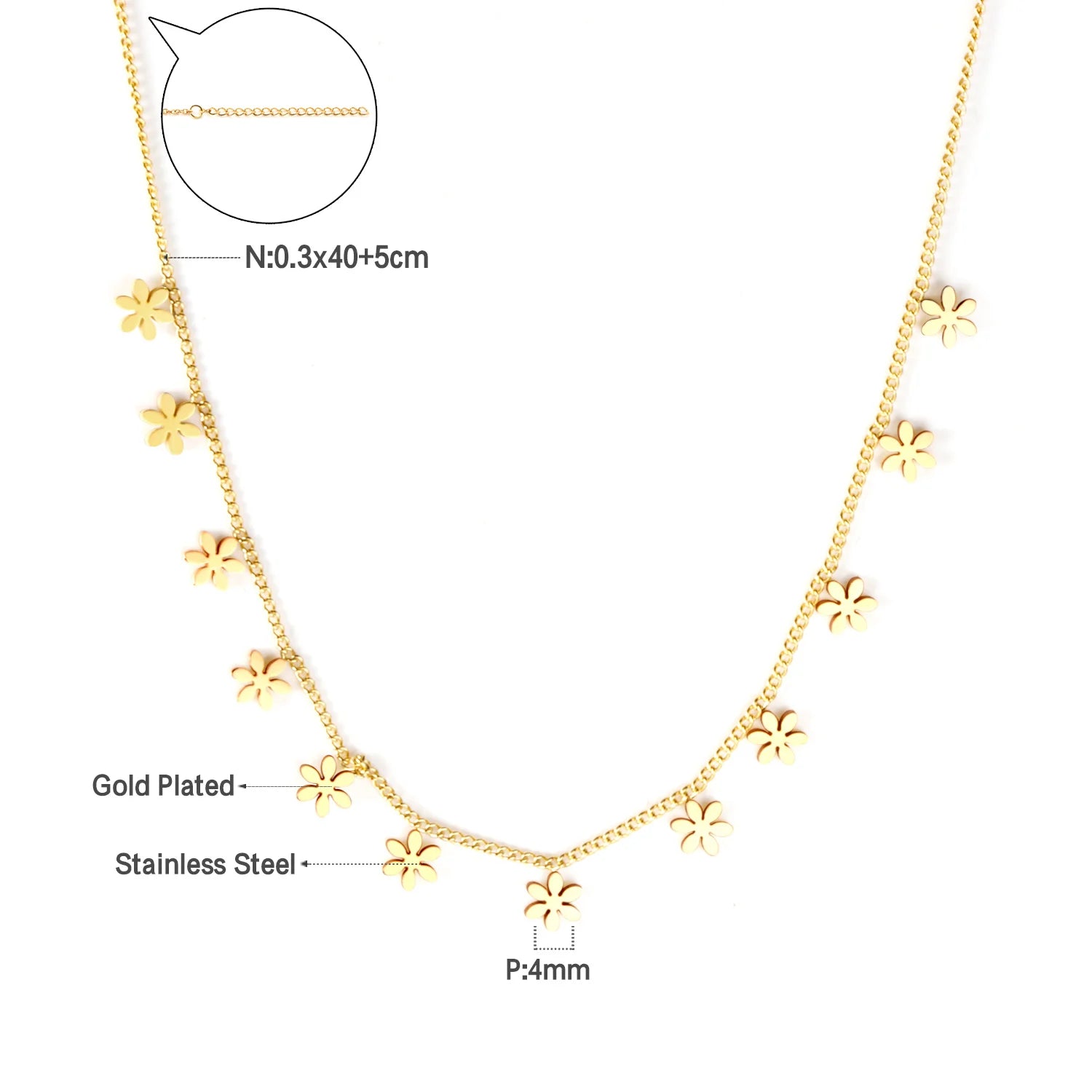 LUXUKISSKIDS Trendy Korean 5 Stars Charms Clavicle Choker Steel Fairy Woman Eight-Pointed Star with Shiny Zirconia Neck Collier