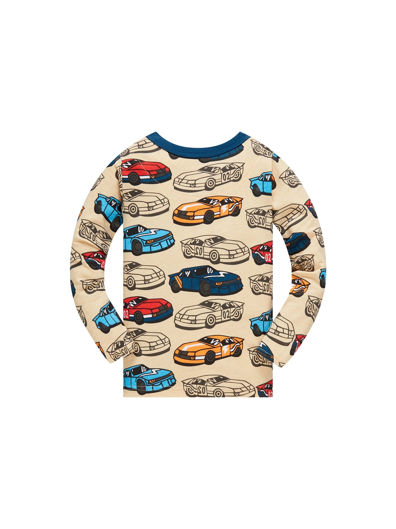 Children's clothes 100% Cotton Pajama Set for boys,  fully printed Cartoon car  Children's sleepwear Set for 1-8 Years
