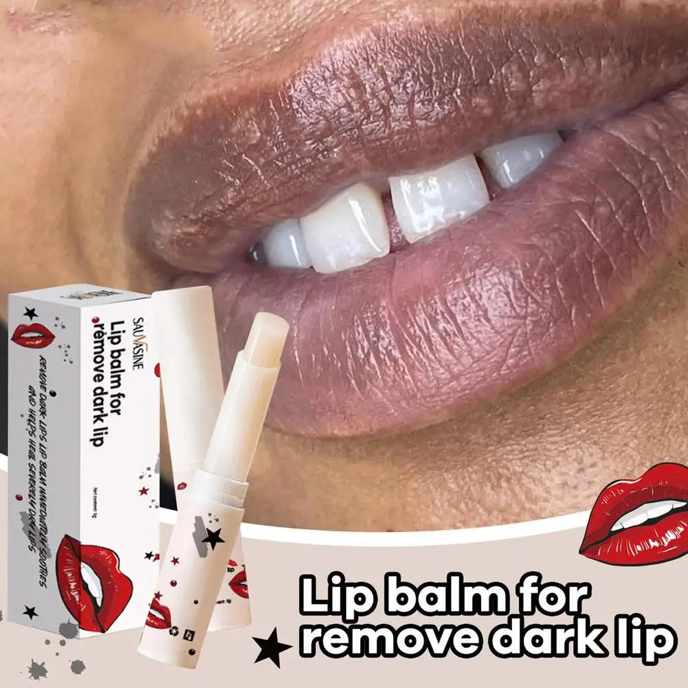 Remove Dark Lip Lip Balm Moisturizing Lightening Melanin Whitening Plumper Extreme Gloss Pink Lips Skin Care For Men Women