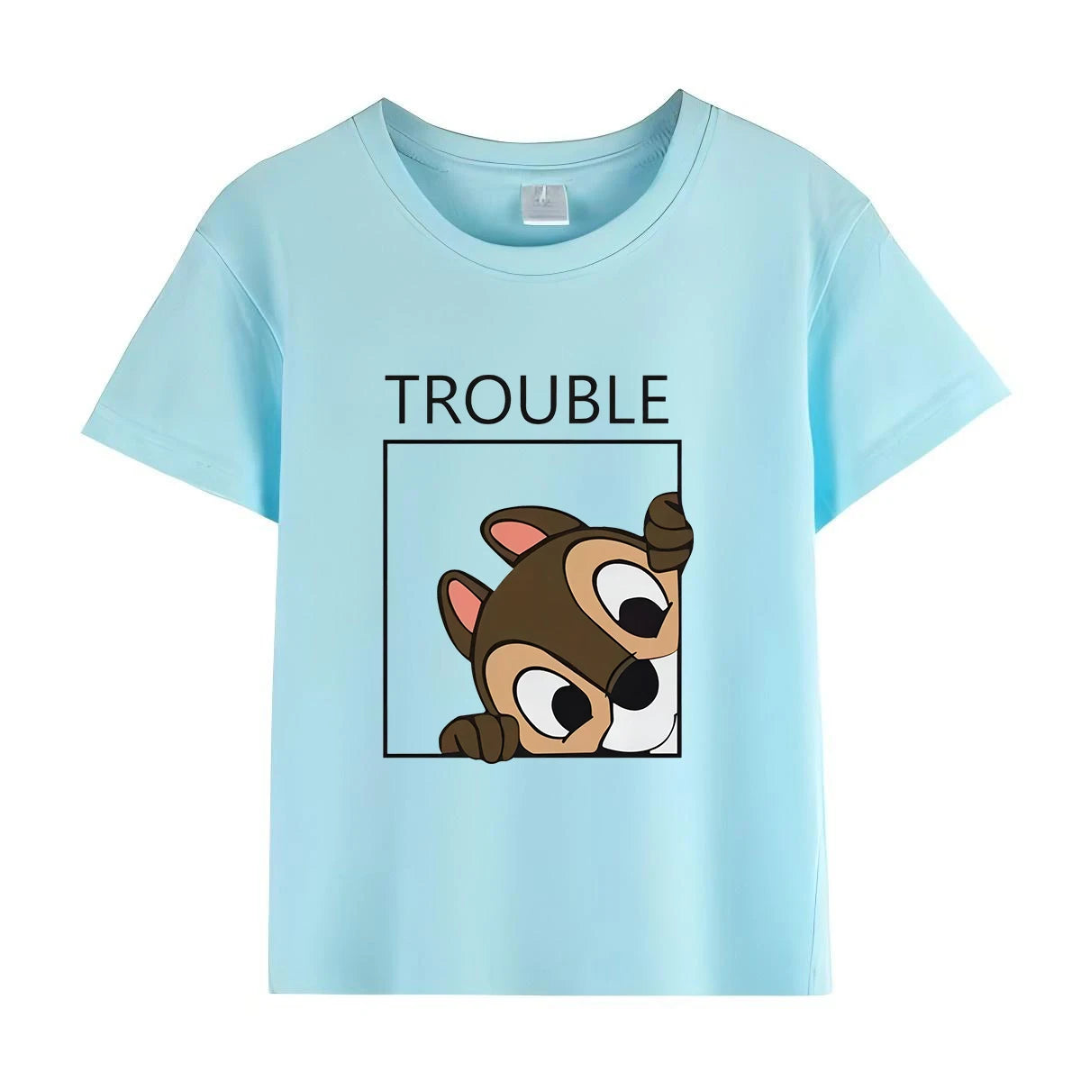 Chip and Dale Disney Kids Tshirts Cartoon Double and Trouble Print Summer Twins Tops Tees Funny Boys Girls Best Friends Shirts
