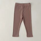 Baby clothes 0-6 year old children's pants striped cotton girls solid color leggings casual striped thin new boys elastic pants