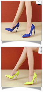 2025 Fashion High Heels 35-45 Plus Size Women Shoes 12cm Thin Stiletto Banquet Wedding Shoes Sexy Pointed Toe Ladies Party Shoes
