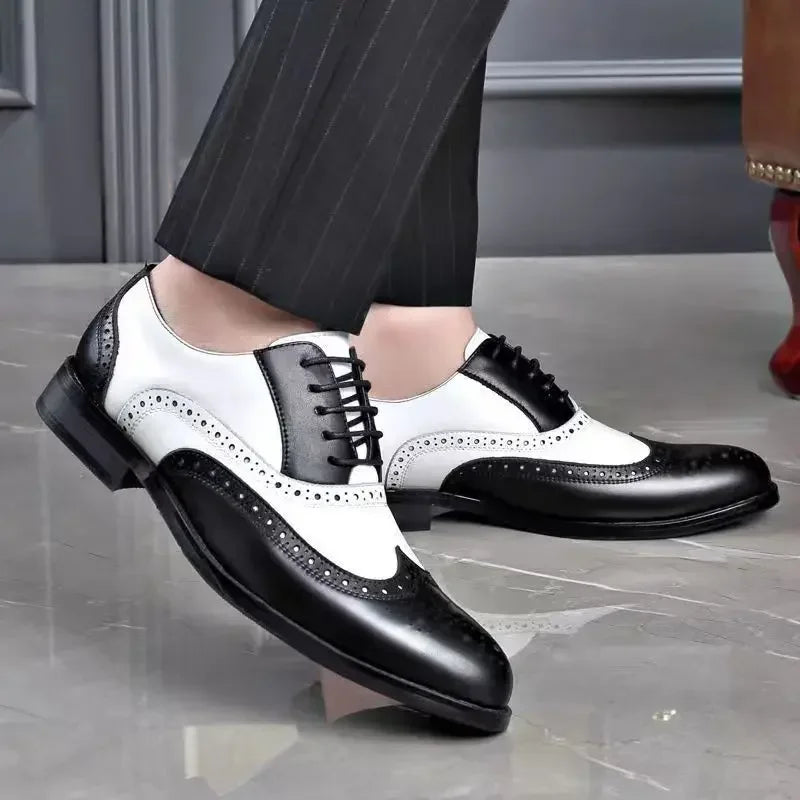 Men's Shoes Luxury High Quality Dress Shoes 2026 Brand Designer Shoes for Men Sneakers Fashion Point Toe Men Party Wedding Shoe