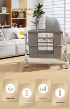 Portable Child Beds Multifunctional Children Folding Newborn Baby Cribs Child Beds Luxury Baby Bassinet Bedside Crib