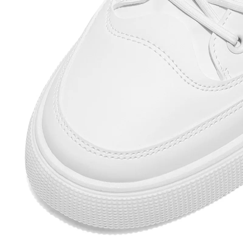 Classic Men Platform Leather Shoes Loafers Designer Trend Brand Man Flat Casual Shoes Fashion Zip Sneakers Shoes Men Mocciasins