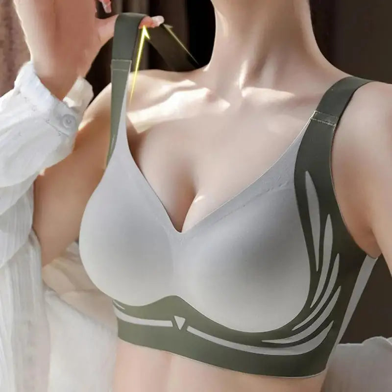 Women Seamless Bras Plus Size Sports Push Up Bra Top Support Comfortable Underwear Brassiere Yoga Fitness Sleep Vest Bralette