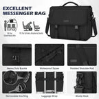 Laptop Briefcases for Men 15.6 Inch Laptop Bag Water resistant Computer Bag Lightweight Shoulder Satchel Bags