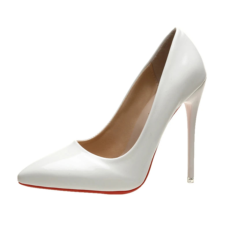 2025 Fashion High Heels 35-45 Plus Size Women Shoes 12cm Thin Stiletto Banquet Wedding Shoes Sexy Pointed Toe Ladies Party Shoes