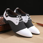 Mens Dress Shoes for Men Lace-Up Fashion Office High Quality Leather Comfy Business Man Formal Shoe Wedding Party Style Footwear