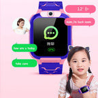 Kids Smart Phone Watch 2G SOS Call Back LBS Location With Math Game 12 Languages Voice Chat Children Waterproof Alarm Clock Toys