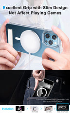 Magnetic Stand Phone Case for iPhone 17 16 15 14 Pro Max Plus 12 13 Mini 11 Mobile Cases with Kickstand Shockproof  Back Cover