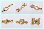 Multi Types 14K/18K Gold Plated Round Bead Frame,Brass Metal Circle Frame Connectors Spacers Beads,DIY Beading Jewelry Making