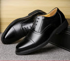 Social Shoe for Men Black Dress Shoes Man Business Spring Autumn Gentleman Elegant and Classic Legitimate Leather Suit Official