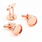 10pcs/ lot 10mm,12mm,14mm,16mm,18mm,20mm, Bright Silver Plated Copper Cufflink Base Cuff Link Settings Cabochon Cameo Base