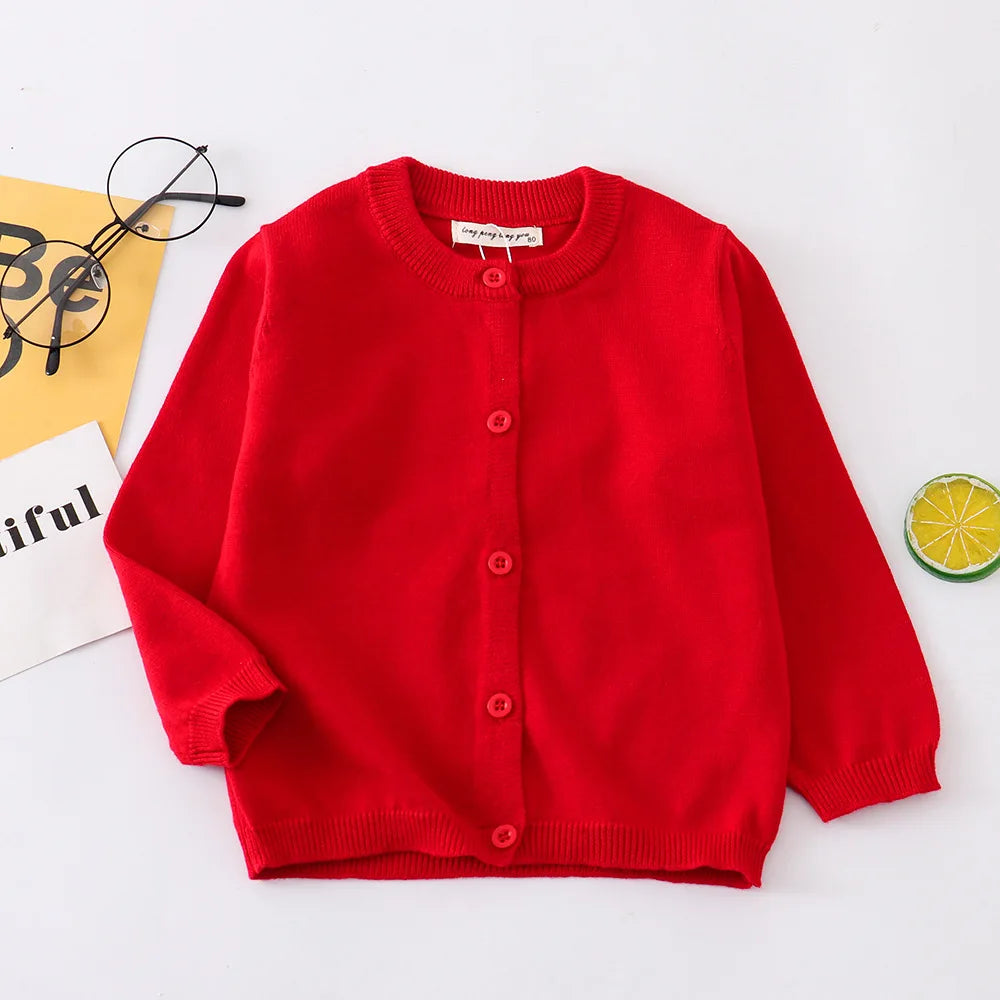 Baby Clothes Boys Cardigan 6 to 9 12 18 24 Months Soft Cotton White Black Gray Light Blue Toddler Girls Sweaters Kids Cardigans