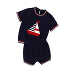 Baby Clothes Sets 0-18m Newborn Infant Boys Cotton Short Sleeve Pullovers Tops+Shorts Suits Casual Toddler Outwear Outfit Summer