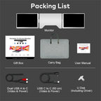 Dual Screen Display Extended Portable Monitor FHD Notebook Sub Screen Triple Screen Extender Compatible with All PC Rospider