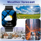 Smart Watch with 1.83-Inch HD Display – Wireless Calling/Dialing, Alarm/Message Notifications, Fitness Tracking, Music Control.