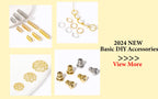 Multi Types 14K/18K Gold Plated Round Bead Frame,Brass Metal Circle Frame Connectors Spacers Beads,DIY Beading Jewelry Making