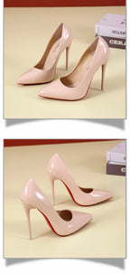 2025 Fashion High Heels 35-45 Plus Size Women Shoes 12cm Thin Stiletto Banquet Wedding Shoes Sexy Pointed Toe Ladies Party Shoes