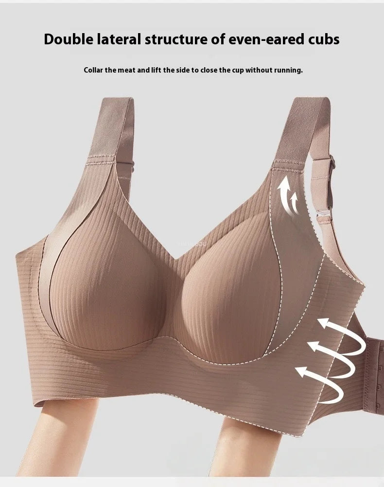 2PCS Large Size Minimizer Bras for Women Lift Support Wire-Free Seamless Comfort Make Large Bust Look Smaller & Anti-Sagging
