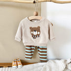 Baby Boy Clothes Winter Autumn Infant Suit Sets Girl Long-Sleeved Cute Bear Top Pants Kids Children 0-3 Years Toddler Outfits