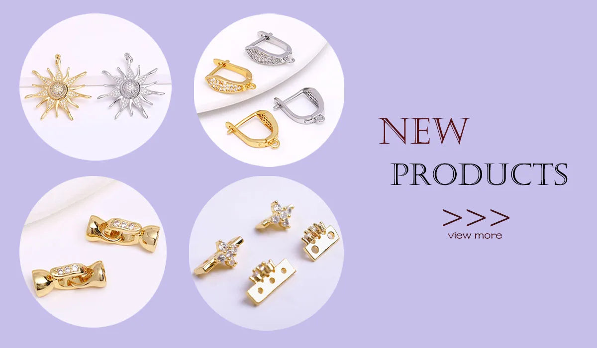 Multi Types 14K/18K Gold Plated Round Bead Frame,Brass Metal Circle Frame Connectors Spacers Beads,DIY Beading Jewelry Making