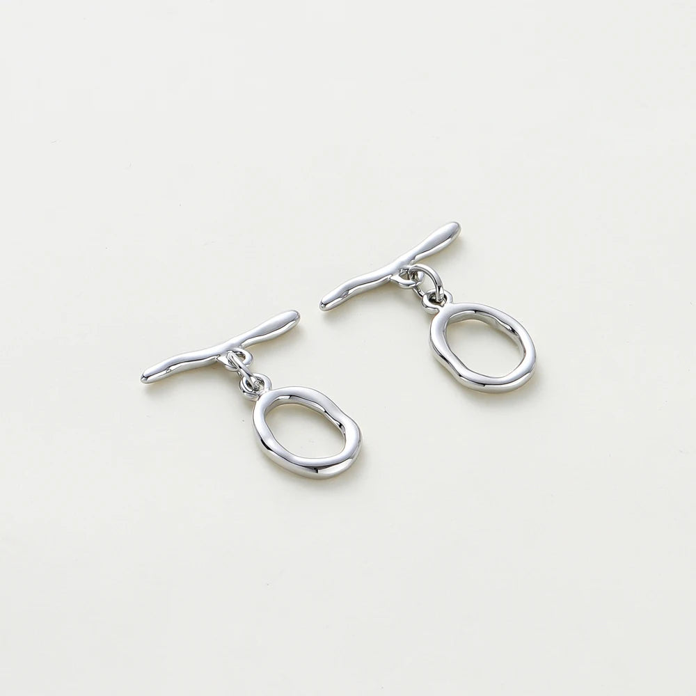 2-6Sets 14K/18K Gold Plated Brass OT Clasp Toggle Clasps Connector for DIY Bracelet Necklace Jewelry Making Findings Accessories