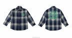 Children New Fashion Blue Plaid Shirt for Boy Casual Blouse Kids Cotton Top Spring Long Sleeve Baby Boy Clothes Outfit Age 5-14Y