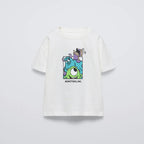 1-7 Year Old Kids Clothes T-shirt Cartoon Printed Fashion Short Sleeved Tops Tees Children's Wear Casual O-neck Boy's T Shirts