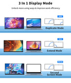 14" Full HD Portable Monitor 100%SRGB 16:10 for Suitable for laptop expansion dual screen solution for Enhanced Productivity