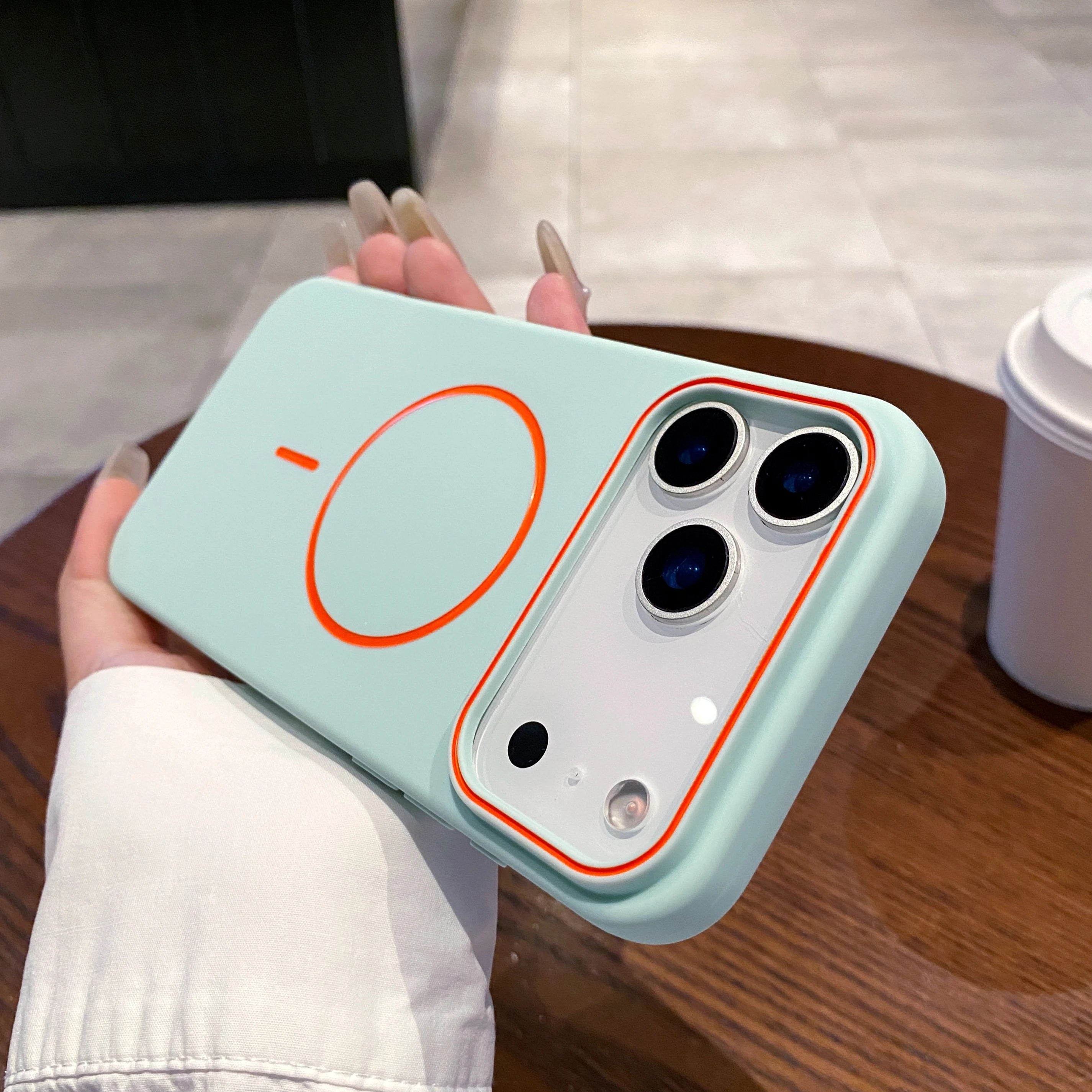 Luxury Magnetic Matte Soft Phone Case For iPhone 17 Pro Max Air 16E 15 14 13 12 11 17 shockproof magsafe Wireless Charging Cover