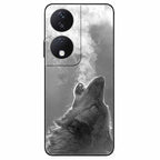 For Honor 90 Smart 5G Case 6.8'' Animal Painted Wolf Lion Silicon Phone Cover For Honor 90 Smart TPU Coques Protect Shell Capa