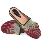 Venus Chan Elegant Flat Shoes for Woman Fashion Comfortable Party Slippers 2024 Latest Design Nigeria Gold Color Half Shoes