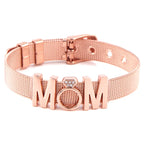 Fashion Stainless Steel For Woman Men Bracelet Mesh Bracelet Set Crystal Heart Anchor Charm Fine Bracelet Bangle Female Lover