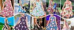 3-14 year old girl butterfly small fresh 3D printed short sleeved dress loose and comfortable party dress