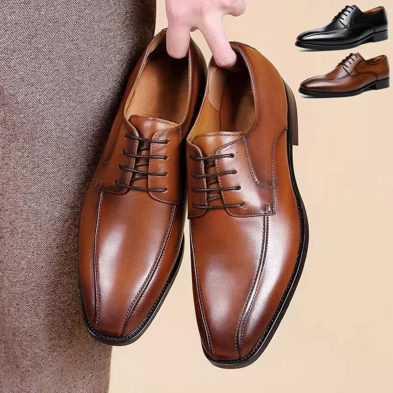 Men Shoe Autumn Polishing Elegant Social Shoes Men Business Dress Shoe Casual Flat Men Party Wedding  Zapatos2024
