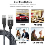Android Data Cable Fast Charging Cable for Older Phones with Trapezoidal Port Charger Cable Dual-Engine Micro USB Suitable for Huawei Xiaomi Vivo Meizu Honor Oppo Android Car Fast Charging Cable 1m