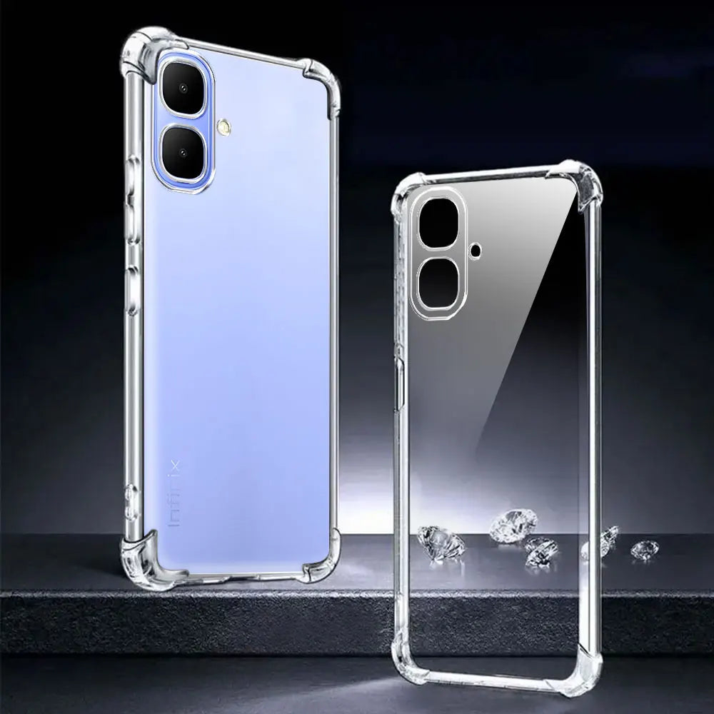 Phone Case For Infinix Smart 10 8 6 Plus Smart 10 9 8 HD 8 Pro Smart 5 7 9 Case Airbag Shockproof Clear Soft Silicone Back Cover