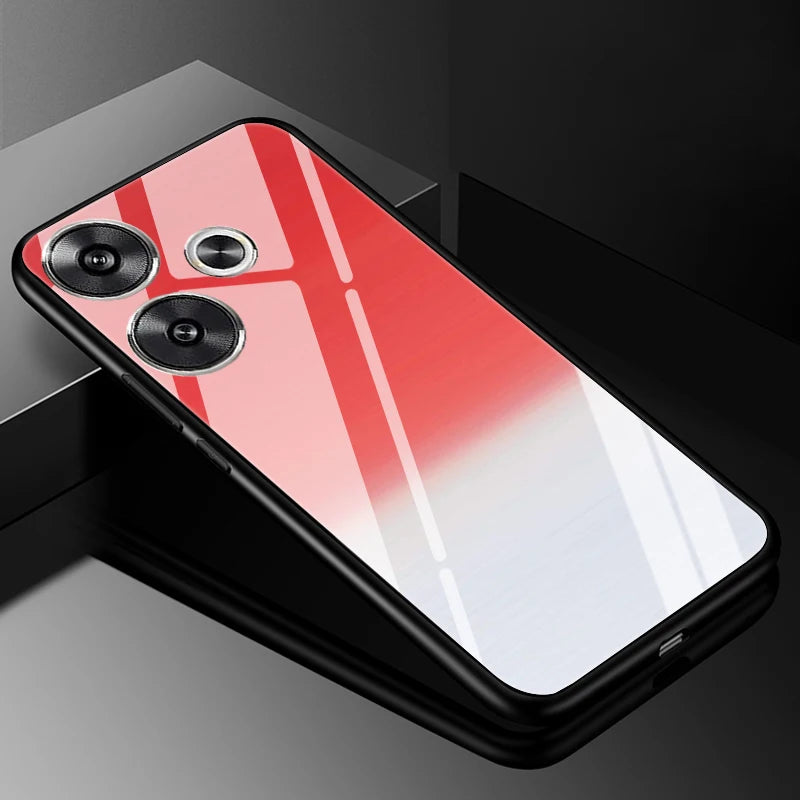 For Xiaomi Redmi 13 Case Cover Tempered Glass Cases for Xiaomi POCO M6 4G Redmi13 Redmi 13C 4G 5G Hard Back Bumper POCO C65