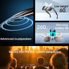 Smart Glasses AI GPT 8K HD Camera Bluetooth Call 260Mah Battery Voice Assistant Translate Identify Objects Smart Glasses