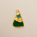 1pc plated 18K gold pendant, various styles, DIY jewelry accessories
