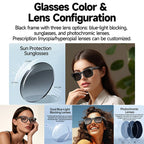 Smart AI Translation Smart Glasses Take Photos Recognizing Objects 4K Camera Bluetooth Music Call Intelligent Recording Glasses