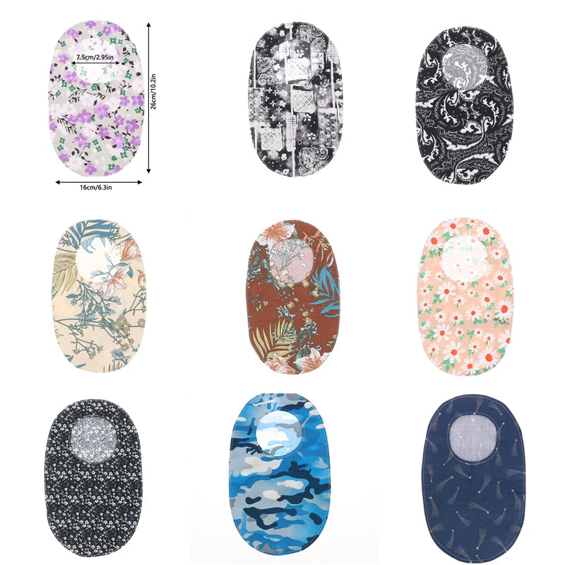 Printed Pattern Stoma Protector Ostomy Bag Covers Colostomy Cover Ostomy Supplies Washable Wear Universal Stoma Care Accessory