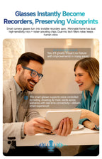 Smart AI Translation Smart Glasses Take Photos Recognizing Objects 4K Camera Bluetooth Music Call Intelligent Recording Glasses