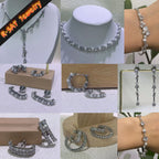 New Jewelry New Sales Trends Pearl High-Quality Original Necklace Bracelet Love Earrings Ring Sweet Waste Women's Wedding Gift